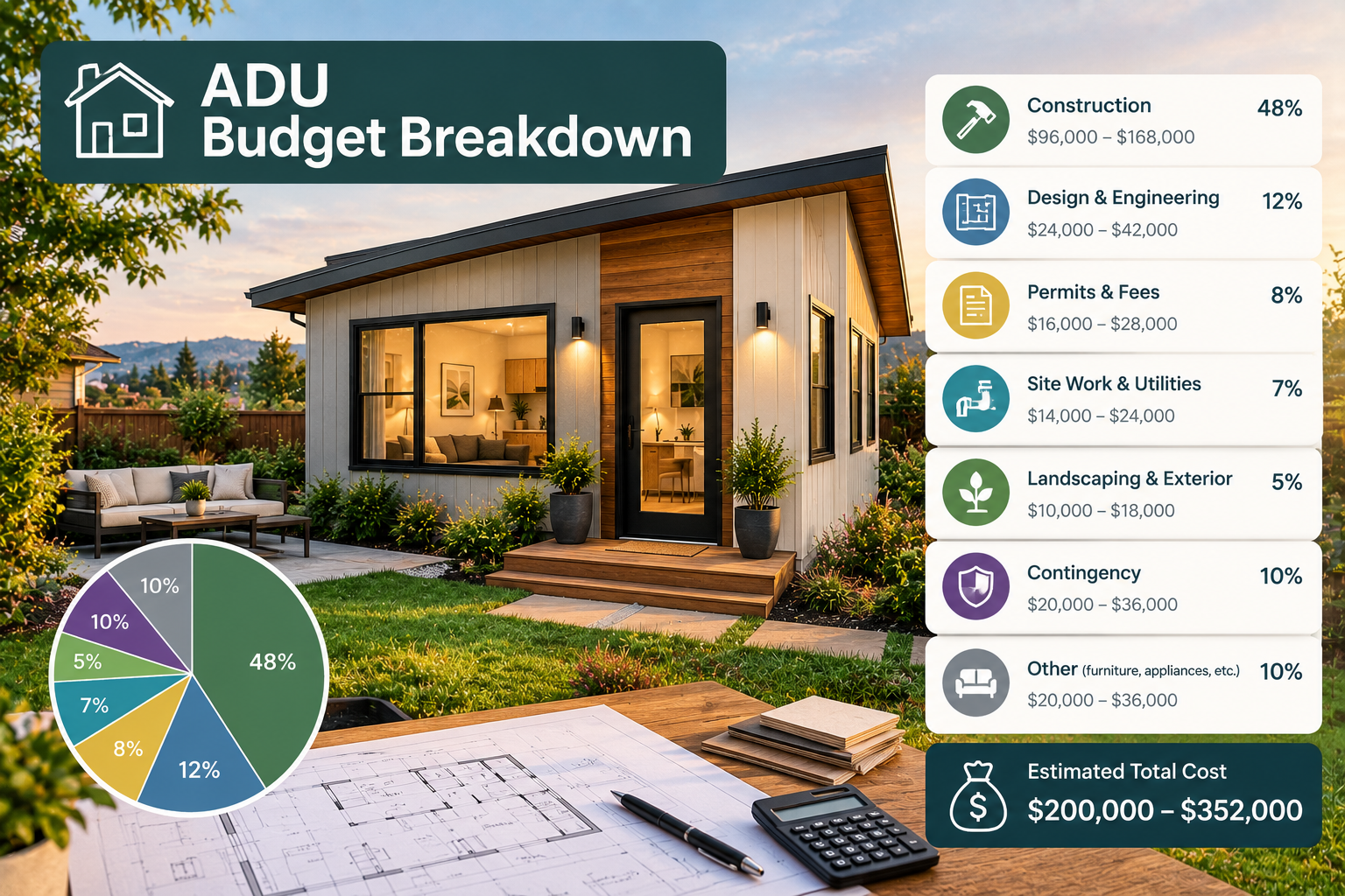 Cover image for the ADU budget breakdown guide